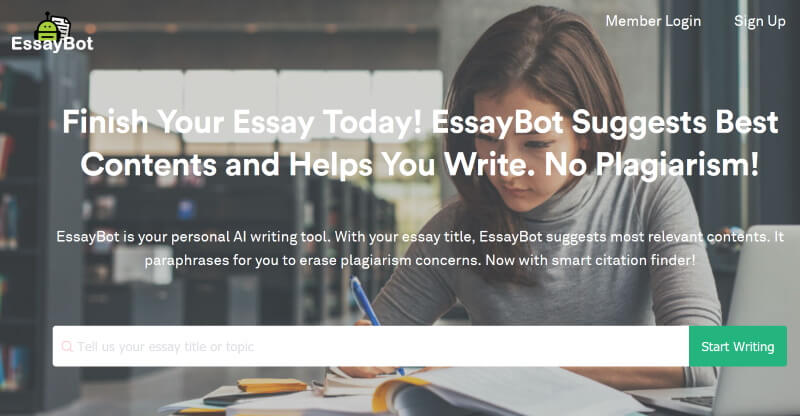 Essaybot - Free Essay Writing Tool, Essay Typer & Samples