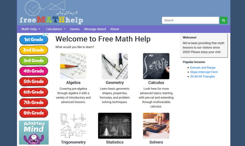 math websites to help with homework