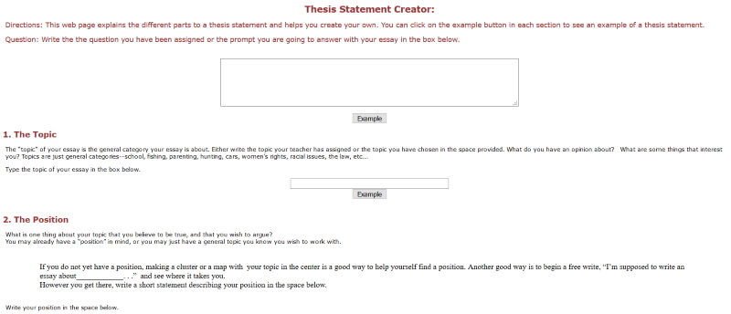Thesis Statement Creator - JohnMcGarvey.com